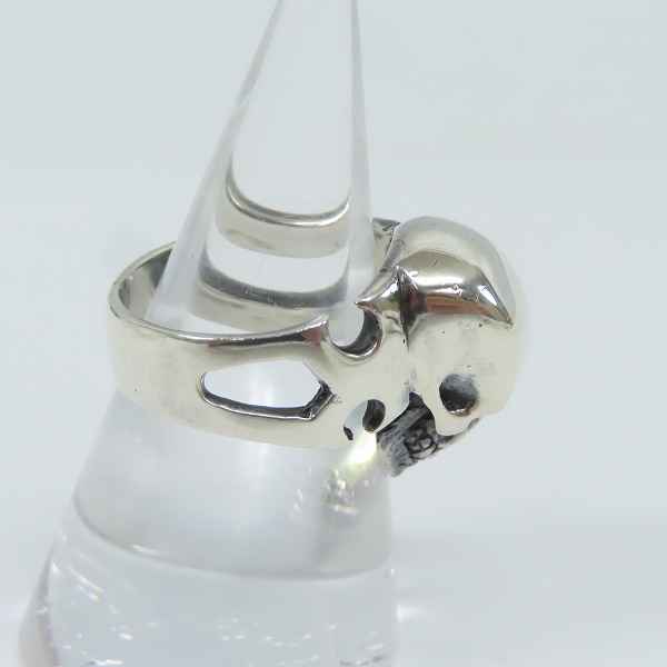 実際に弊社で買取させて頂いた【ギャラ付】CRAZY PIG/クレイジーピッグ CUTAWAY SKULL カットアウェイスカル リング/指輪 16.5-17号の画像 4枚目