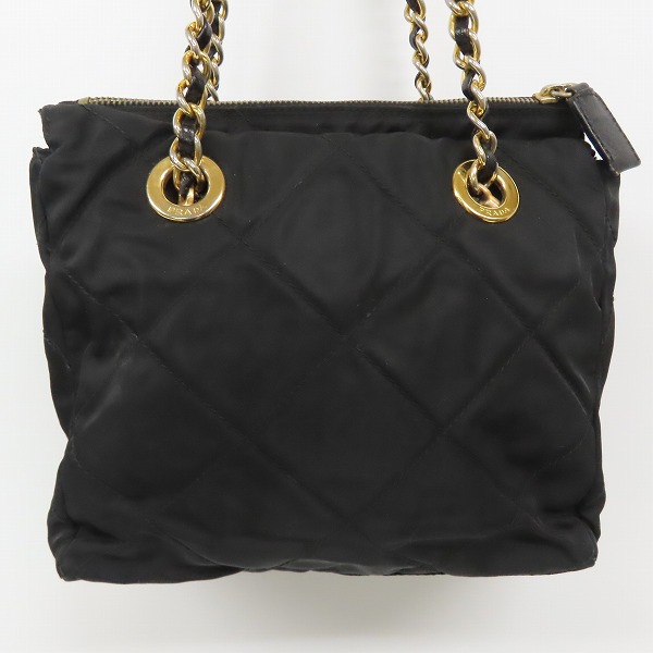 実際に弊社で買取させて頂いた【難有り】PRADA/プラダ キルティング チェーンショルダーバッグ B2384の画像 1枚目