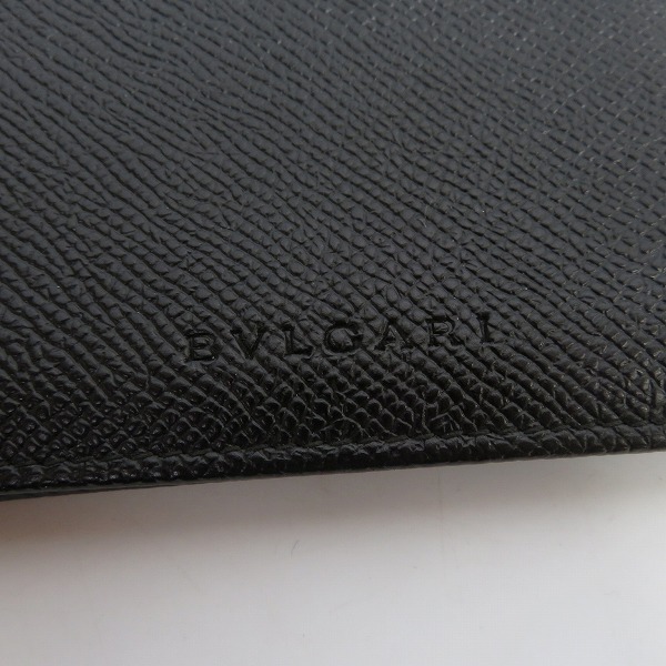 実際に弊社で買取させて頂いたBVLGARI/ブルガリ グレインレザー 二つ折り財布の画像 6枚目