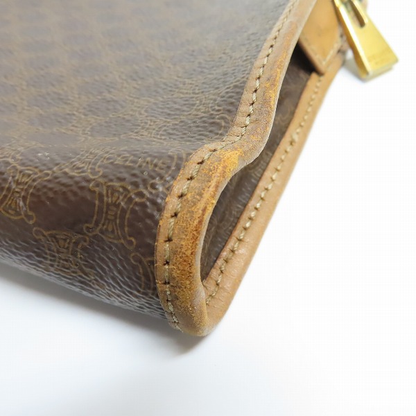 実際に弊社で買取させて頂いたCELINE/セリーヌ マカダム柄 クラッチバッグの画像 7枚目