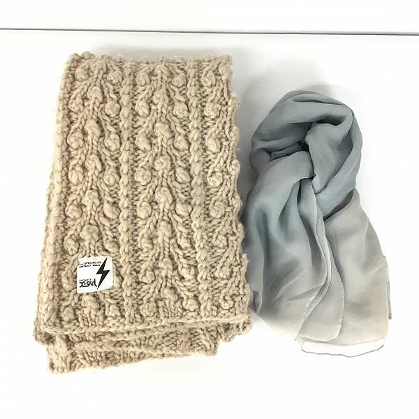 実際に弊社で買取させて頂いた【おまとめ品/未使用品含む】ラルフローレン/バーバリー/ニコアンド 他 ストール/マフラー/手袋/ひざ掛け 等の画像 3枚目