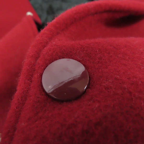 実際に弊社で買取させて頂いたCALEE/キャリー メルトン スタジャン/Mの画像 8枚目