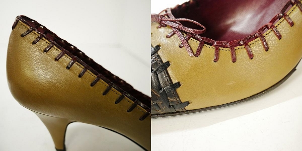 実際に弊社で買取させて頂いたPRADA/プラダ 型押し ヒール パンプス 37の画像 7枚目