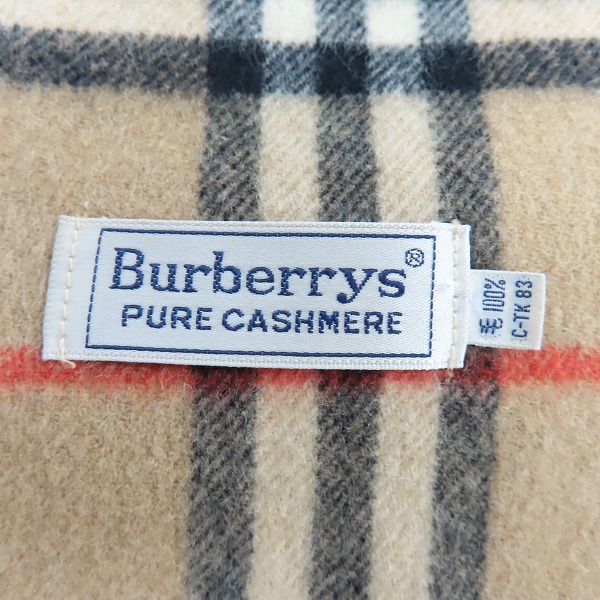 実際に弊社で買取させて頂いたBurberrys/バーバリーズ ノバチェック カシミヤ マフラーの画像 1枚目
