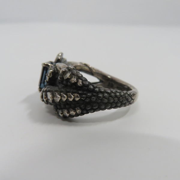 実際に弊社で買取させて頂いた【ギャラ付き】Bloody Mary/ブラッディマリー バルブリング w/ロンドン ブルートパーズ/ダイヤ 17号の画像 2枚目