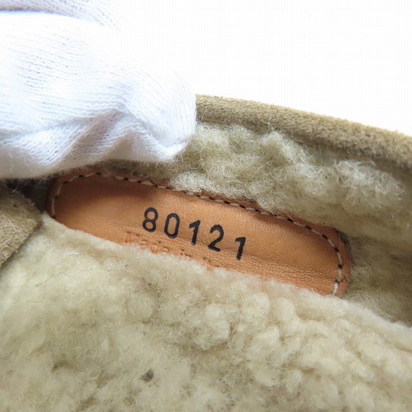 実際に弊社で買取させて頂いたPRADA/プラダ タッセル/ボア スウェードレザードライビングシューズ 1DD010/36の画像 6枚目