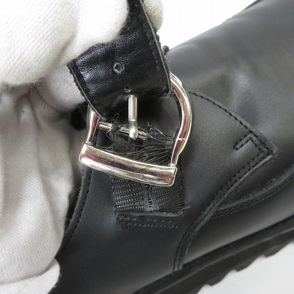 実際に弊社で買取させて頂いたHARE/ハレ シャークソール シングル モンクストラップ シューズ ブラック BE9901-04/Lの画像 8枚目