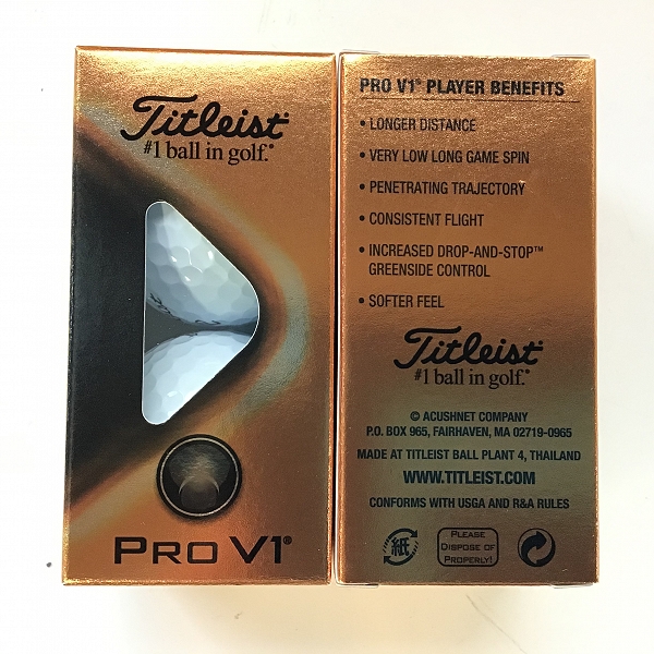 実際に弊社で買取させて頂いた（1）【未使用】Titleist/タイトリスト PRO V1 ゴルフボール 3ダースの画像 1枚目