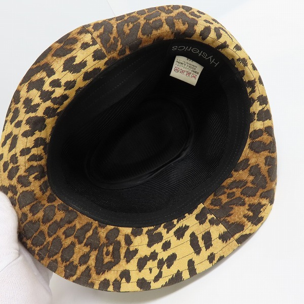 実際に弊社で買取させて頂いたHysterics/ヒステリックス ヒョウ柄 中折れハット/帽子 3QH-0320の画像 3枚目