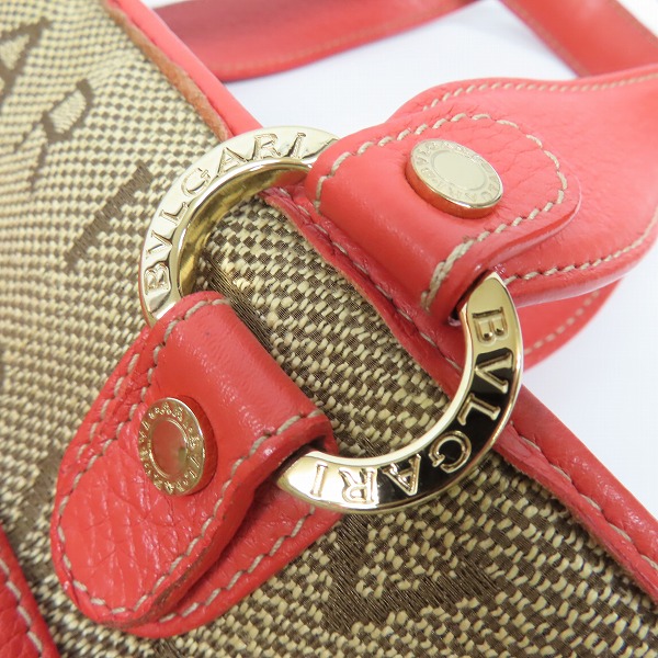 実際に弊社で買取させて頂いたBVLGARI/ブルガリ Grelel ロゴマニア ハンドバッグの画像 7枚目