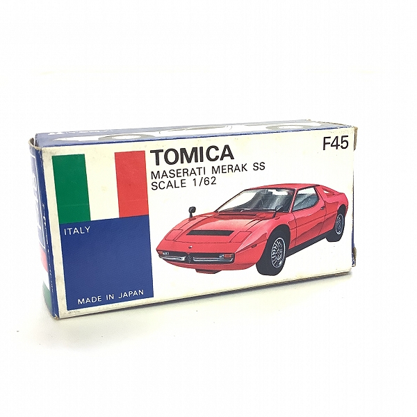実際に弊社で買取させて頂いた(1)【空箱のみ】トミカ 外国車シリーズ 青箱 F45 マセラティ メラク SSの画像 1枚目