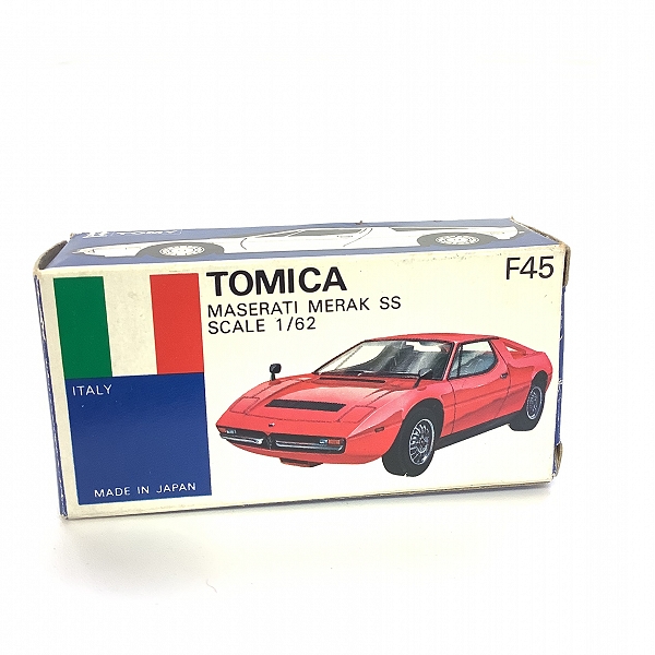 実際に弊社で買取させて頂いた(4)【空箱のみ】トミカ 外国車シリーズ 青箱 F45 マセラティ メラク SSの画像 1枚目