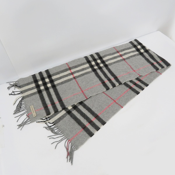 実際に弊社で買取させて頂いたBURBERRY/バーバリー カシミア100% マフラーの画像 2枚目