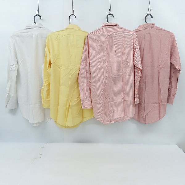 実際に弊社で買取させて頂いたBrooks Brothers/ブルックスブラザーズ 無地/ストライプ/チェック柄 長袖シャツ 4点セットの画像 1枚目