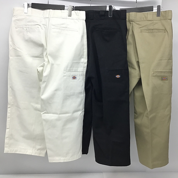 実際に弊社で買取させて頂いたDickies/ディッキーズ ワークパンツ ホワイト/ブラック/ベージュ 3点セットの画像 1枚目