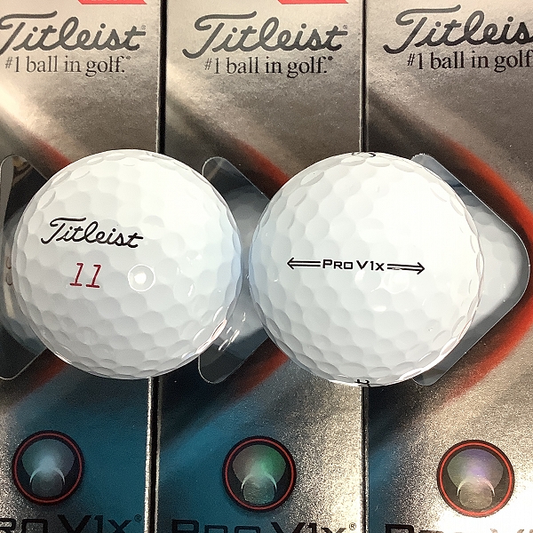実際に弊社で買取させて頂いた(4)【未使用】Titleist/タイトリスト PRO V1x ゴルフボール 1ダースの画像 1枚目