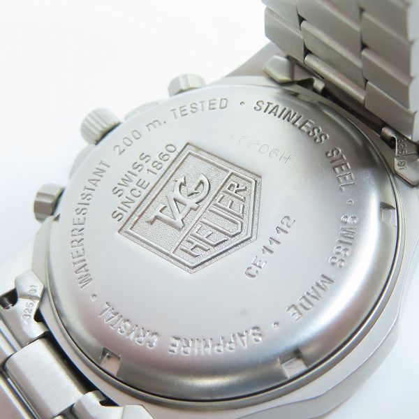 実際に弊社で買取させて頂いたTAG HEUER/タグ ホイヤー Professional/プロフェッショナル クロノグラフ 腕時計 CE1112 【動作未確認】の画像 4枚目