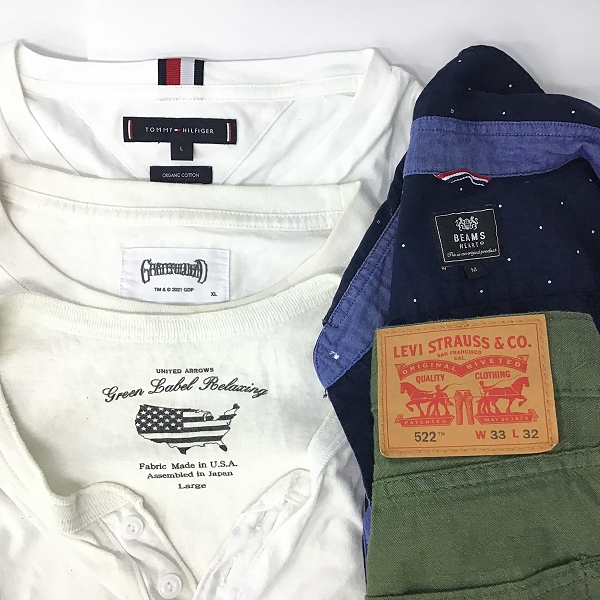 実際に弊社で買取させて頂いた【おまとめ品】トミーヒルフィガー/グレイトフルデッド/ユナイテッドアローズ/リーバイス他 ジャケット/Tシャツ等の画像 1枚目