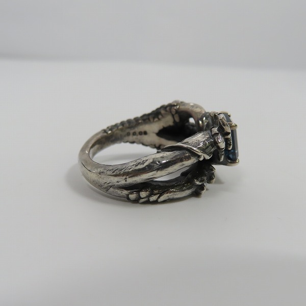 実際に弊社で買取させて頂いた【ギャラ付き】Bloody Mary/ブラッディマリー バルブリング w/ロンドン ブルートパーズ/ダイヤ 17号の画像 4枚目