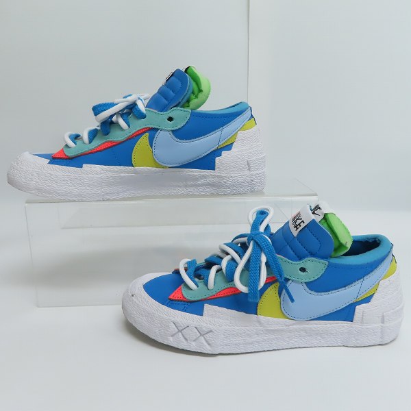 実際に弊社で買取させて頂いたKAWS×sacai×NIKE/カウズ×サカイ×ナイキ Blazer Low Neptune Blue DM7901-400/24の画像 3枚目