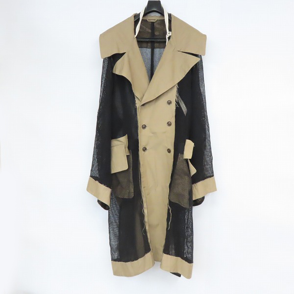 実際に弊社で買取させて頂いたMaison MIHARA YASUHIRO/メゾンミハラヤスヒロ  メッシュトレンチコート A00CT071/ F