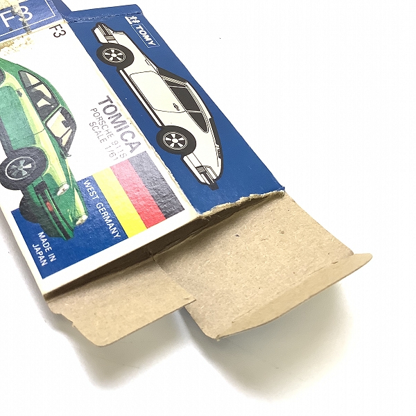 実際に弊社で買取させて頂いた(4)【空箱のみ】トミカ 外国車シリーズ 青箱 F3 ポルシェ 911Sの画像 4枚目