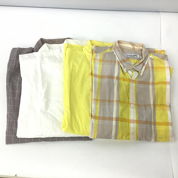 実際に弊社で買取させて頂いた【おまとめ品】バーバリー ブラックレーベル/クオドロ/ディガウェル 他 切り替えデザインシャツ/ボタンダウンシャツの画像 5枚目