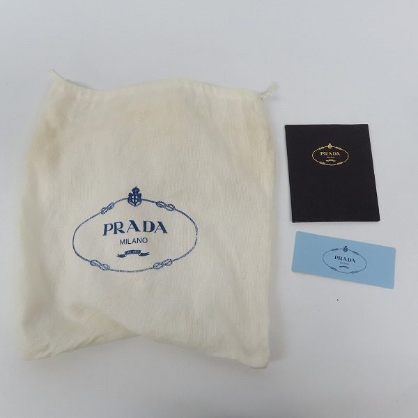 実際に弊社で買取させて頂いた【難有り】PRADA/プラダ キルティング チェーンショルダーバッグ B2384の画像 8枚目