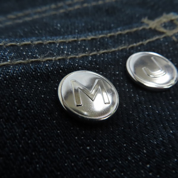 実際に弊社で買取させて頂いたMARC by MARC JACOBS/マークバイマークジェイコブス MJロゴボタン インディゴデニムパンツ/27の画像 7枚目