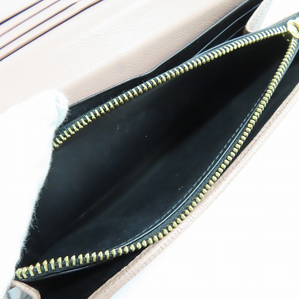 実際に弊社で買取させて頂いたLOEWE/ロエベ アナグラム コンチネンタル リネン ウォレット 二つ折り 長財布 101.88.K98の画像 4枚目