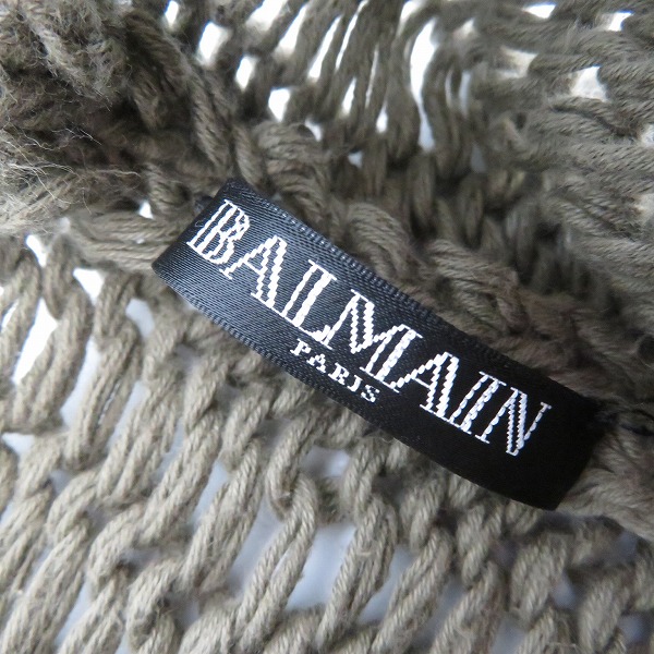 実際に弊社で買取させて頂いたBALMAIN/バルマン ローゲージ ニット トップス M647B852/XSの画像 2枚目