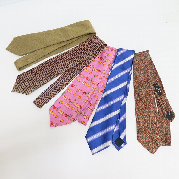 実際に弊社で買取させて頂いた【おまとめ】FRANCO MINUCCI/BARNEYS NEW YORK/dunhill 等 ネクタイの画像 3枚目