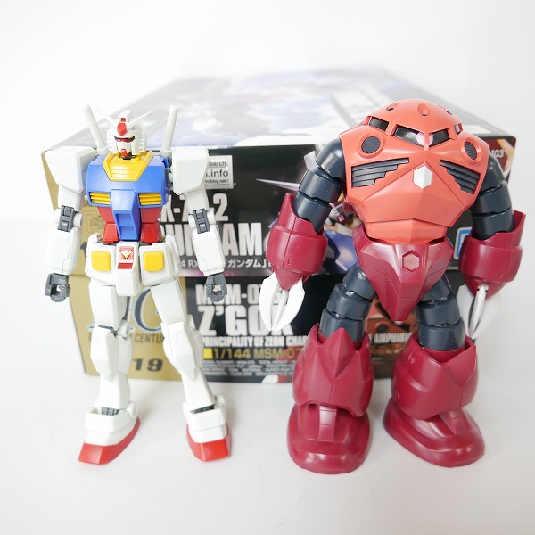 実際に弊社で買取させて頂いた【組済】バンダイ HG 1/144 ガンダム/シャア専用ズゴック 2点セット/ガンプラ