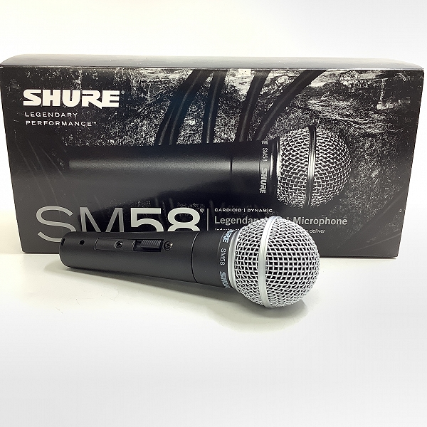 【動作確認済】SHURE SM58 ダイナミックマイク 純正ポーチ・ホルダー付 SHURE ダイナミックマイク SM58 動作確認済 ホルダー付き シュア