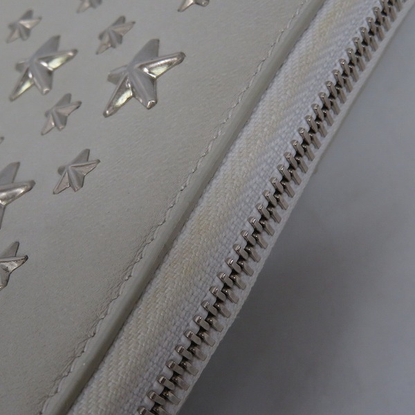 実際に弊社で買取させて頂いたJIMMY CHOO/ジミーチュウ ラウンドファスナー 長財布/ウォレットの画像 5枚目