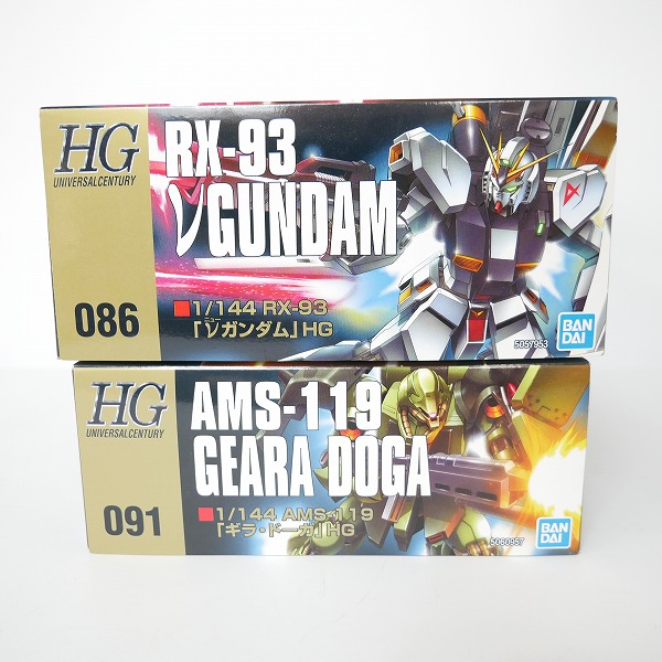 実際に弊社で買取させて頂いた【組済】バンダイ HG 1/144 νガンダム/ギラ・ドーガ 2点セット/ガンプラ/逆襲のシャアの画像 5枚目