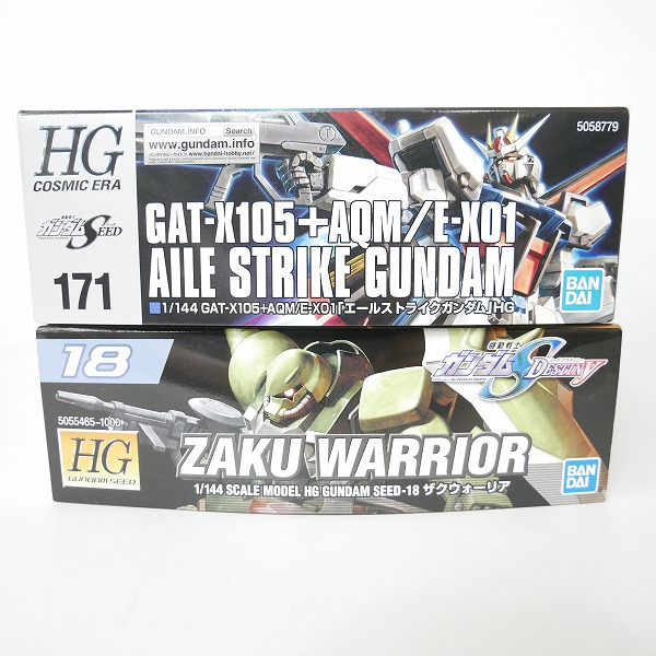 実際に弊社で買取させて頂いた【組済】バンダイ HG 1/144 エールストライクガンダム/ザクウォーリア 2点セット/ガンプラ/SEEDの画像 5枚目