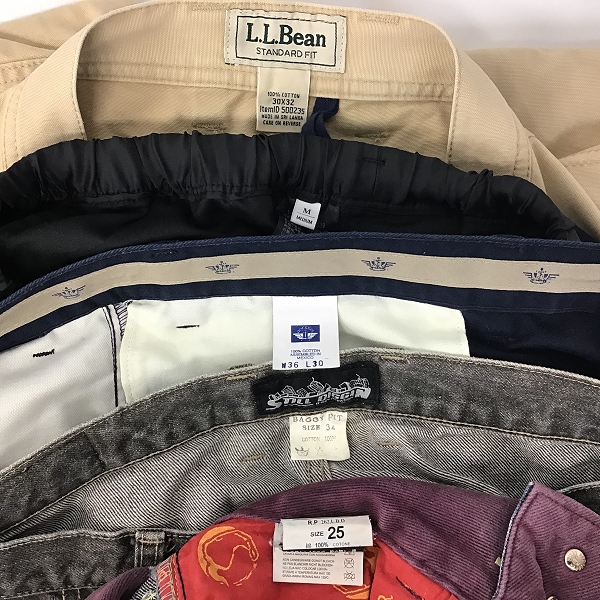 実際に弊社で買取させて頂いた【おまとめ品】L.L.Bean/エルエルビーン UNITED ARROWS/ユナイテッドアローズ 他 デニムパンツ/ワークパンツ他の画像 1枚目