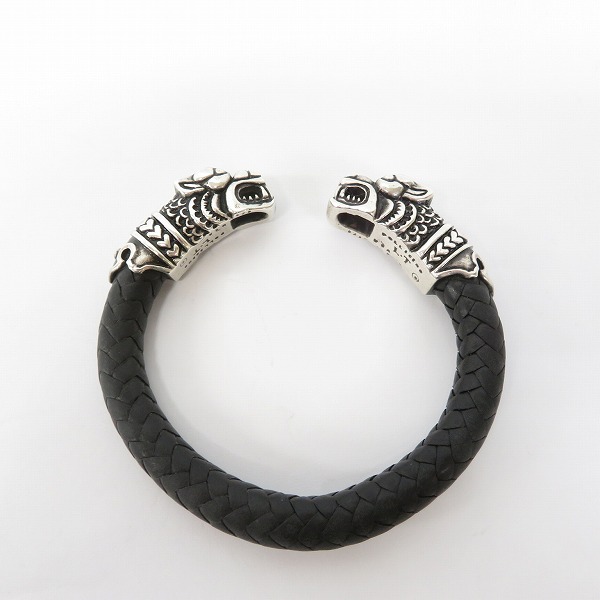 実際に弊社で買取させて頂いた【ギャラ付】LEATHERS & TREASURES/レザーズアンドトレジャーズ ラージケルティックタイガーブレスレットの画像 5枚目