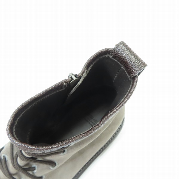 実際に弊社で買取させて頂いたGIORGIO ARMANI/ジョルジオアルマーニ キャップトゥレースアップブーツ/7の画像 4枚目