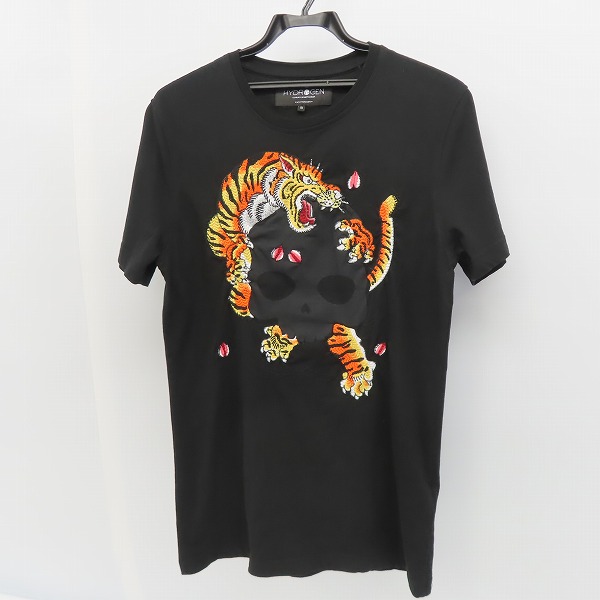 実際に弊社で買取させて頂いたHYDROGEN×HORIOKAMI/ハイドロゲン×ホリオオカミ TIGER TEE 虎刺繍 半袖Tシャツ/S