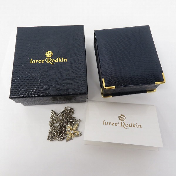 実際に弊社で買取させて頂いた【ギャラ付】ローリーロドキン NATIVE FLEUR DE LIS SILVER and GOLD PENDANT/ZILCONIA ネックレス 01PNAT1-786 K18の画像 9枚目