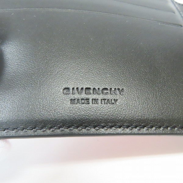 実際に弊社で買取させて頂いたGIVENCHY/ジバンシイ  20AW バイカラー レザー 二つ折り財布/ウォレットの画像 4枚目