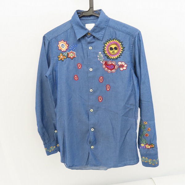 実際に弊社で買取させて頂いたPaul Smith/ポールスミス 刺繡デザイン 長袖シャツ /S