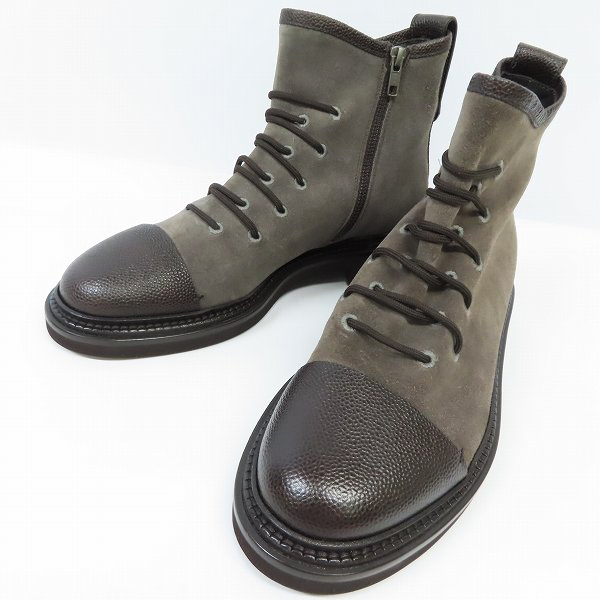 実際に弊社で買取させて頂いたGIORGIO ARMANI/ジョルジオアルマーニ キャップトゥレースアップブーツ/7
