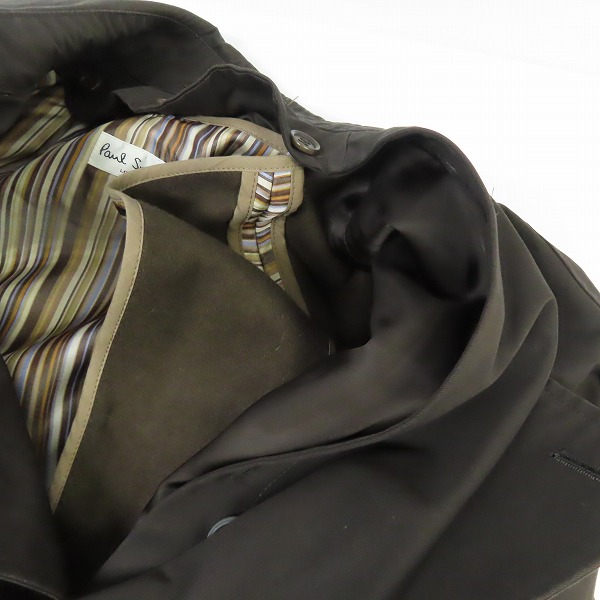 実際に弊社で買取させて頂いたPaul Smith/ポールスミス ライナー付 トレンチコート ダークブラウン /Mの画像 6枚目