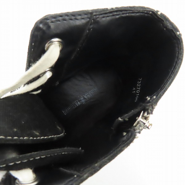 実際に弊社で買取させて頂いたMIHARA YASUHIRO/ミハラヤスヒロ ハイカット スニーカー サイドジップ 73270100/41の画像 4枚目