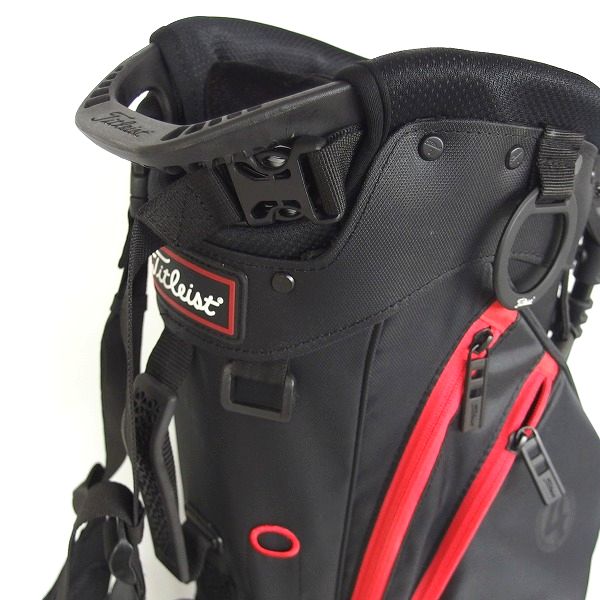 実際に弊社で買取させて頂いたTitleist/タイトリスト Players 4/プレイヤーズ4 TB21SX4 BKRD スタンドキャディバッグ ブラックｘレッドの画像 4枚目
