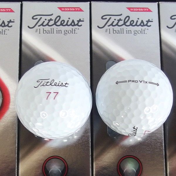 実際に弊社で買取させて頂いた【未使用】Titleist/タイトリスト PRO V1x 2021年モデル ゴルフボール 3ダース の画像 1枚目