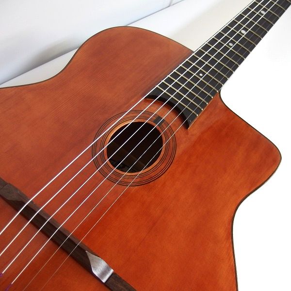 実際に弊社で買取させて頂いた★DEL ALMA Signature Selmer Style シングルカッタウェイ アコースティックギター/アコギ 2022年製 ギグケース付の画像 5枚目